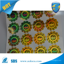 Anti-counterfeiting holographic paper Circular Label Sticker